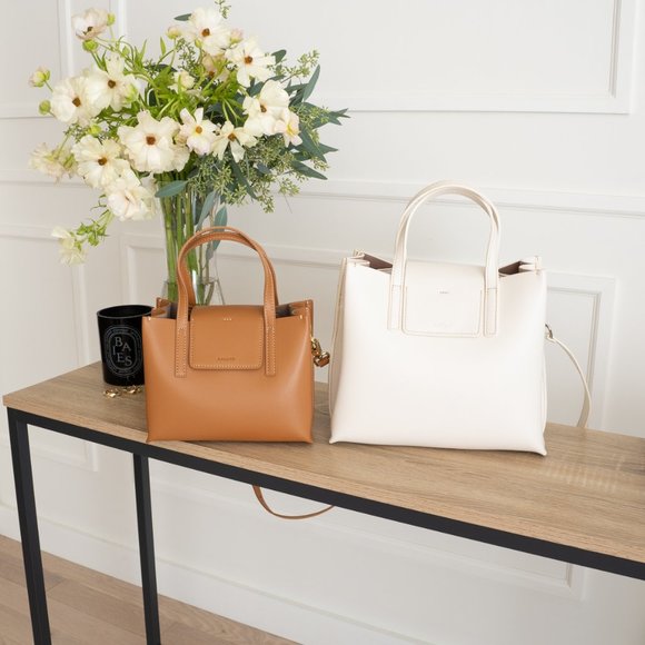 😍 Stella Mini Satchel Bag - Genuine Leather - Burnt Caramel - Picture 6 of 15